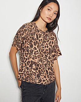 Monsoon Amy Leopard Print Jumper