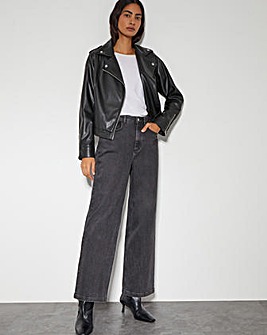 Monsoon Paloma Faux Leather Biker Jacket