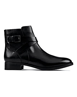 Clarks Hamble Buckle Leather Boots E Fit