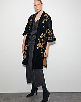 Monsoon Kendra Velvet Kimono