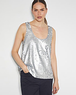 Monsoon Gabrielle Sequin Cami Top