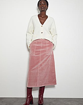 Monsoon Malika Corduroy Midi Skirt