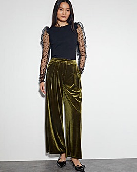 Monsoon Valery Wide Leg Velvet Trousers