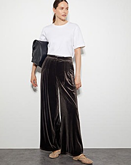 Monsoon Valery Wide Leg Velvet Trousers