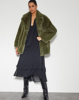 Monsoon Felixa Faux Fur Coat