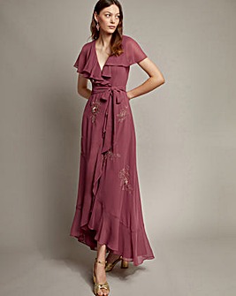 Monsoon Ausha Maxi Wrap Dress