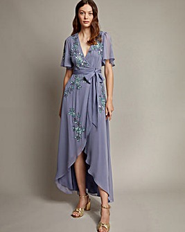 Monsoon Sarah Maxi Wrap Dress