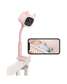 EZVIZ Wireless Battery-Powered Video Baby Monitor - Peachy Bunny