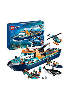 LEGO City Arctic Explorer Ship, Big Floating Boat Toy 60368