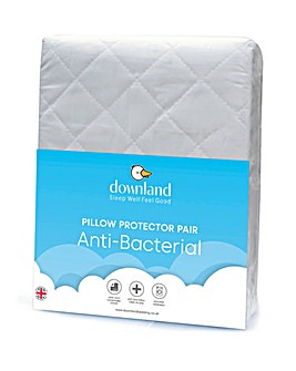 Anti-Bacterial Pack of 2 Pillow Protectors