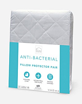 Anti-Bacterial Pack of 2 Pillow Protectors