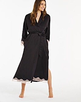 Ann Summers Selena Satin and Lace Maxi Robe