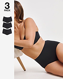 Sloggi 3Pack Microfibre Maxi Knickers Black