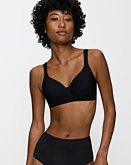 Triumph Modern Soft Cotton Wired Bra Black