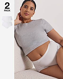Sloggi 2Pack Romance Maxi Knickers White