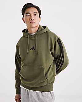 adidas 3 Stripes Fleece Hoodie