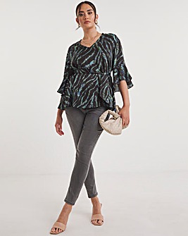 Joanna Hope Tie Neck Blouse