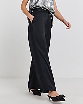 Joanna Hope Hammered Satin Wide Leg Trousers