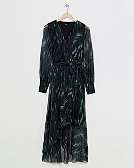 Joanna Hope Printed Plisse Dress