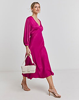 Joanna Hope Satin Midi Dress