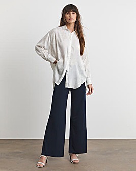 Joanna Hope Long Navy Palazzo Trouser