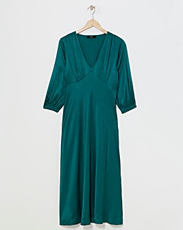 Joanna Hope Heavy Satin Midi Dress