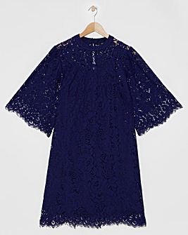Joanna Hope Navy Lace Swing Dress