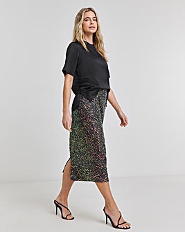 Joanna Hope Multi Sequin Midi Skirt