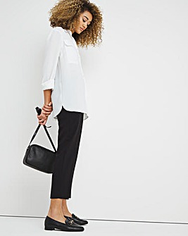 Mix and Match Black Tapered Leg Trousers Short