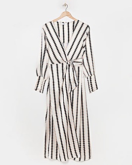 Joanna Hope Jacquard Wrap Dress