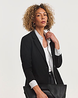 Black Single Breasted Blazer