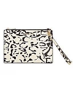 karen millen gold clutch bag