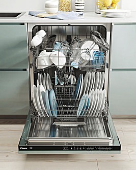CANDY CI 3D53L0B-80 Full-size Fully Integrated Dishwasher with 13 Place Settings
