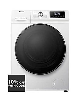 Hisense WFQA9014EVJM 9kg Washing Machine, A rated, 1400rpm Spin