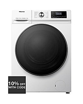 Hisense WFQA1014EVJM 10kg Washing Machine, A rated, 1400rpm Spin