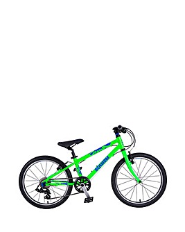 Squish Lightweight 20 Inch Wheel 7 Speed Childrens Bike Green