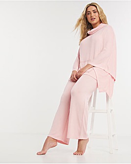 Pretty Lounge Supersoft Poncho and Wide Leg Trouser Set