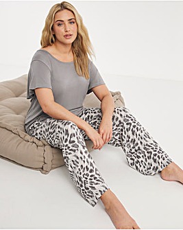 Pretty Secrets Luxury Supersoft Tie Front Top and Trouser Set