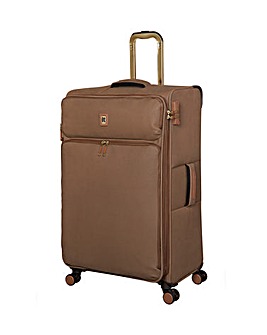 IT Luggage Enduring Tan Large Expandable Suitcase with TSA Lock
