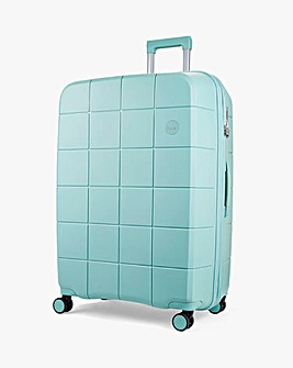 Rock Pixel Pastel Green Large Suitcase