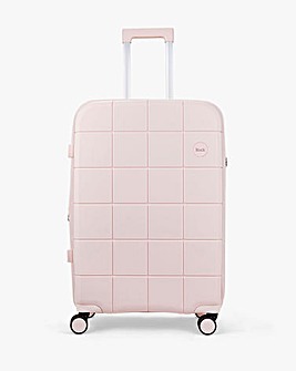 Rock Pixel Pastel Pink Medium Suitcase