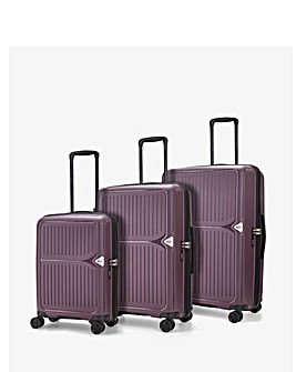 Rock Vancouver 3pc Suitcase Set - Purple