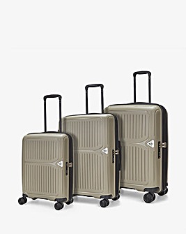 Rock Vancouver 3pc Suitcase Set - Pebble