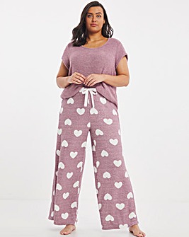 Pretty Secrets Chenille Wide Leg Pyjama Set