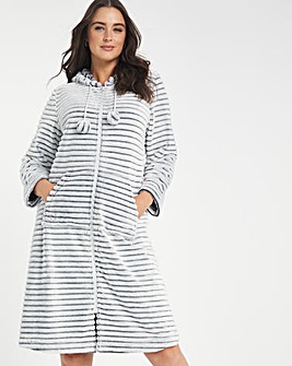 Pretty Secrets Supersoft Hooded Zip Through Gown
