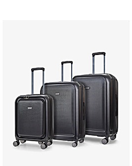 Rock Austin Black Luggage 3pc set