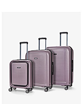 Rock Austin Purple Luggage 3pc set