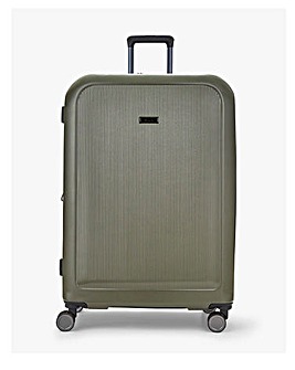 Rock Austin Olive Green Large Suitcase