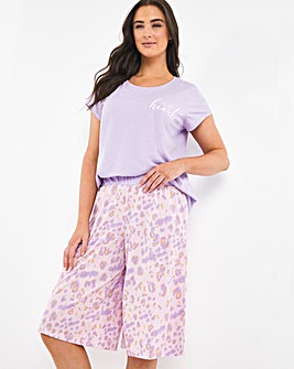Pretty Secrets Jersey Value Crop Pyjama Set