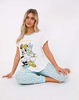 Minnie Mouse Team Bride Cuffed Pyjama Set